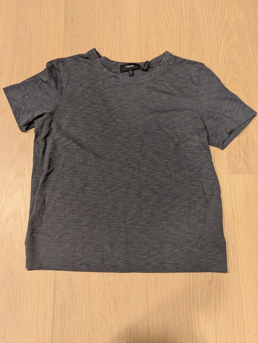 Theory Short Sleeve Tee in Charcoal